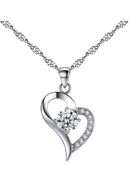 Kadın Kalp Kalp Şekli Aşk Kristal Kolye (Yurt Dışından) fiyatları