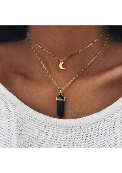 Kristal Geometrik Opal Taş Kadın Mizaç Katmanlı Trendy Cho Kolye (Yurt Dışından) fiyatları