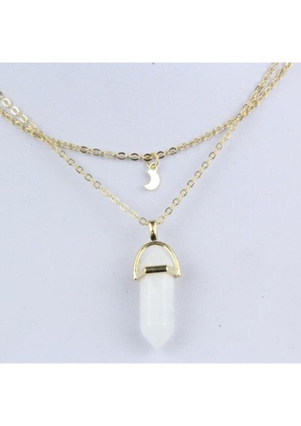 Kristal Geometrik Opal Taş Kadın Mizaç Katmanlı Trendy Cho Kolye (Yurt Dışından) fırsatları