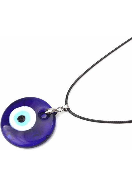 Türk Nazar Koruma Mavi Gözler Cam Şanslı Charm Unisex Kolye (Yurt Dışından)