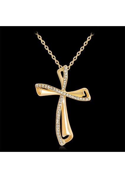 Kadın Kristal Kalp/çapraz Alaşım Zincir Kadın Kız Kolye (Yurt Dışından) fırsatları