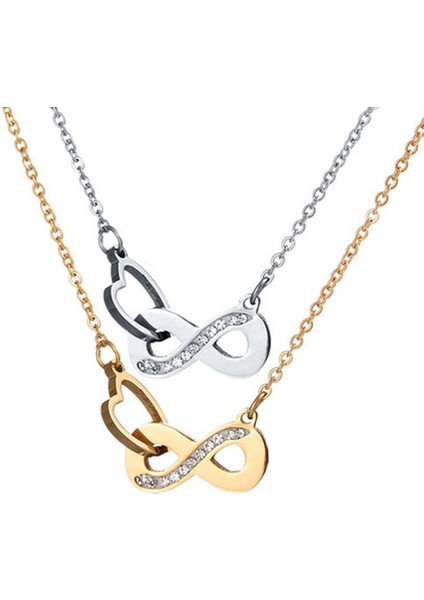 Dtv Kadın Paslanmaz Çelik Sonsuzluk Sembolü Şanslı Sayı 8 Kolye (Yurt Dışından) modelleri