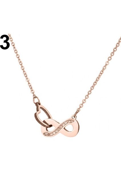 Dtv Kadın Paslanmaz Çelik Sonsuzluk Sembolü Şanslı Sayı 8 Kolye (Yurt Dışından) fırsatları
