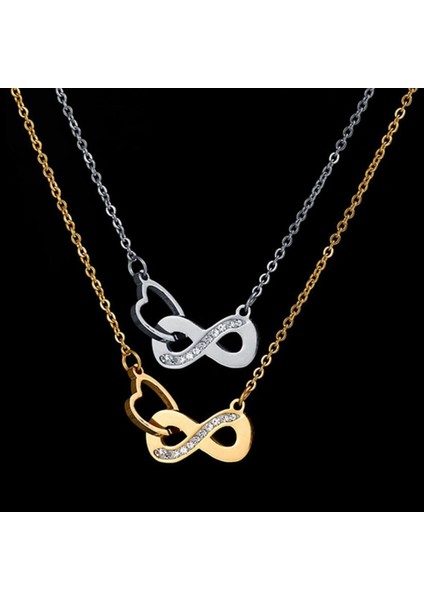 Dtv Kadın Paslanmaz Çelik Sonsuzluk Sembolü Şanslı Sayı 8 Kolye (Yurt Dışından) indirimleri