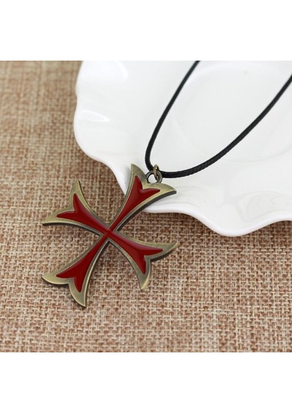 Erkek Vintage Knights Templar Demir Haç Erkek Için Çapraz Kolye (Yurt Dışından) modelleri