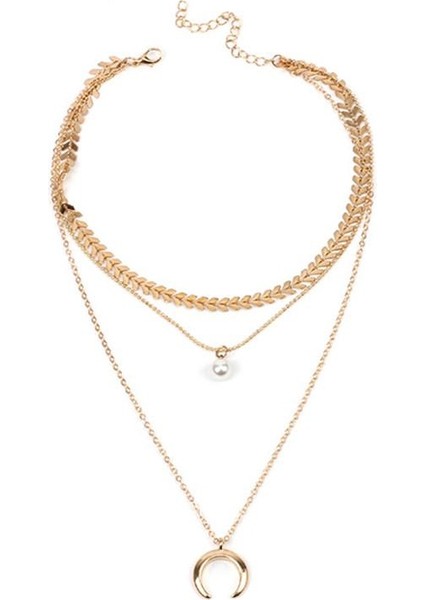 Kadın Çok Katmanlı Alaşım Zincir Kolye (Yurt Dışından) modelleri