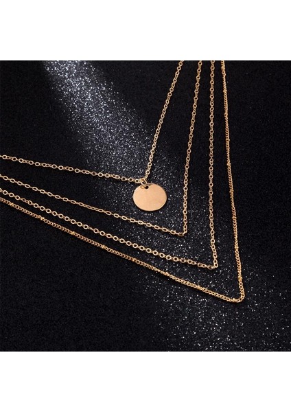 Nefis Çok Katmanlı Kadın Için Boho Katmanlı Klavikula Zincir Kolye (Yurt Dışından) fırsatları