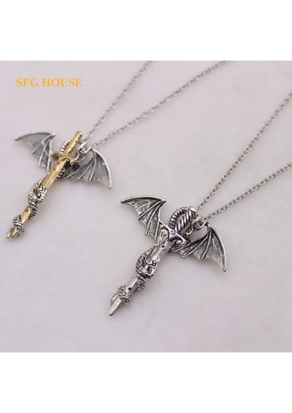 Punk Rock Zodyak Ejderha Sihirli Glow Kolye (Yurt Dışından) fiyatları