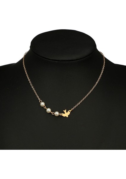 Geometrik Inciler Küçük Kuş Kısa Bölmeli Köprücük Zinciri Kolye (Yurt Dışından) indirimleri