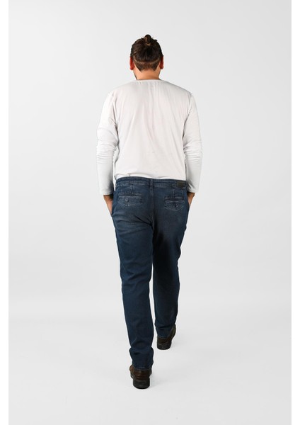 Erkek Büyük Beden Fleto Cep Kot Pantolon 3JA/5889 fırsatları