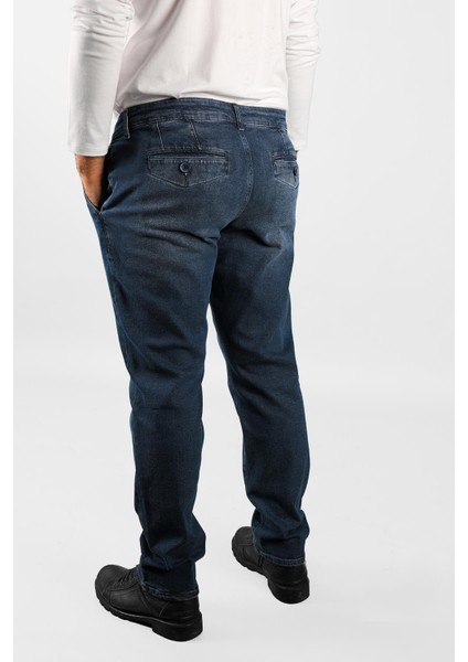 Erkek Büyük Beden Fleto Cep Kot Pantolon 3JA/5889 modelleri