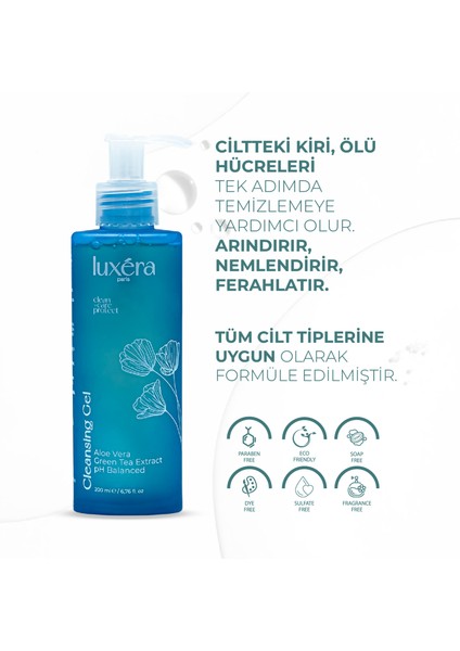 Yüz Temizleme Jeli, Yeşil Çay & Aloe Vera Içeren, Vegan Günlük Yüz Yıkama Jeli modelleri