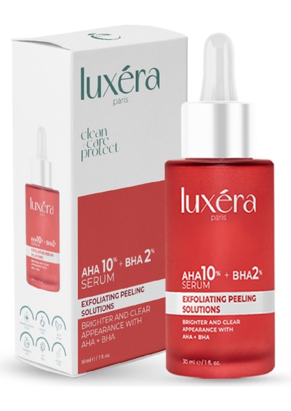 Aha Bha Cilt ve Ton Eşitleyici, , ve Leke , Vegan Kırmızı Peeling Serum (%10 Aha + %2 Bha) indirimleri