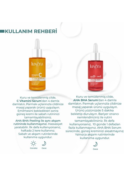 Cilt Bakım Seti (C Vitamin Serumu + Aha Bha Kırmızı Peeling) fırsatları