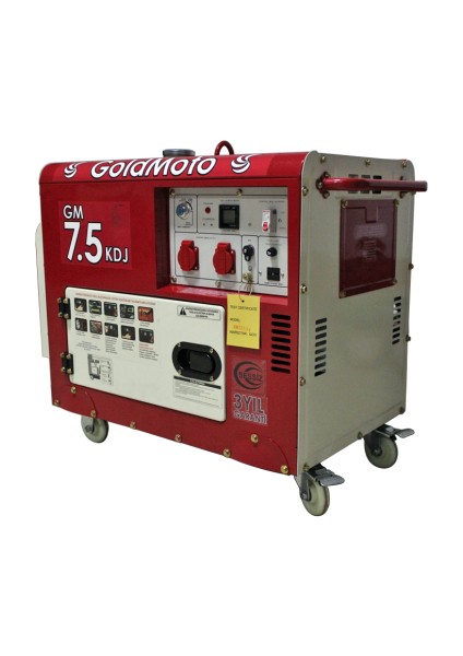 Goldmoto Gm7.5kdj Dizel Jeneratör 6.9kva Monofaze Marşlı Kabinli fiyatları