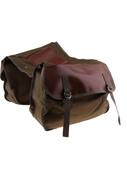 Motosiklet Arka Raf Çanta Çift Panniers Kargo Bagaj Çantası Accs Brown (Yurt Dışından) indirimleri