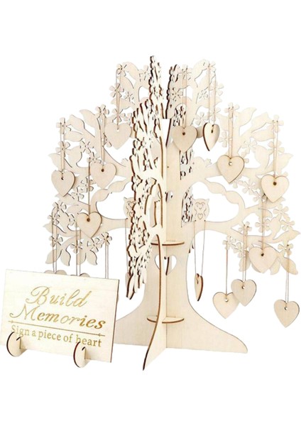 Ahşap Konuk Işareti Kitap Masa Merkez Parçası Dekor (Yurt Dışından)