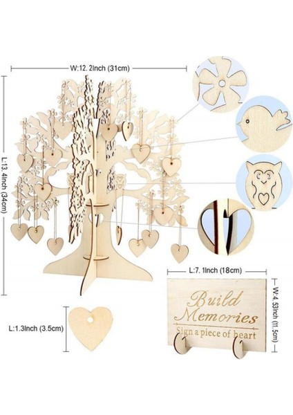 Ahşap Konuk Işareti Kitap Masa Merkez Parçası Dekor (Yurt Dışından) modelleri