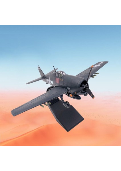 Metal F6F Fighter Aircraft 1:72 Ölçekli Abd Havayolu Modeli Ekran (Yurt Dışından)