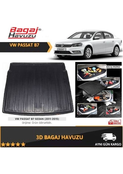 Passat Bagaj Havuzu B7 2011-2015 Tam Uyumlu