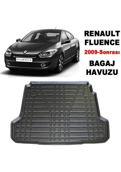 2010 Renault Fluence Bagaj Havuzu 3D Tam Uyumlu
