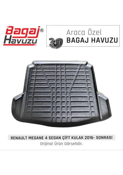 Born Garage Megane 4 Sedan Bagaj Havuzu 2016-2022 Tam Uyumlu