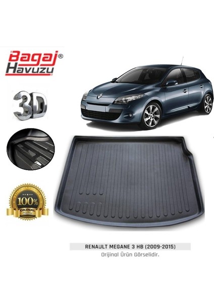 Megane 3 Bagaj Havuzu 2009-2015 Tam Uyumlu