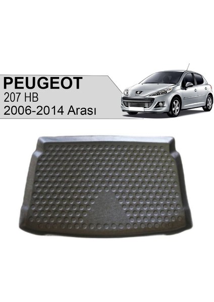 2006 Peugeot 207 Bagaj Havuzu Tam Uyumlu Kokusuz Kaucuk