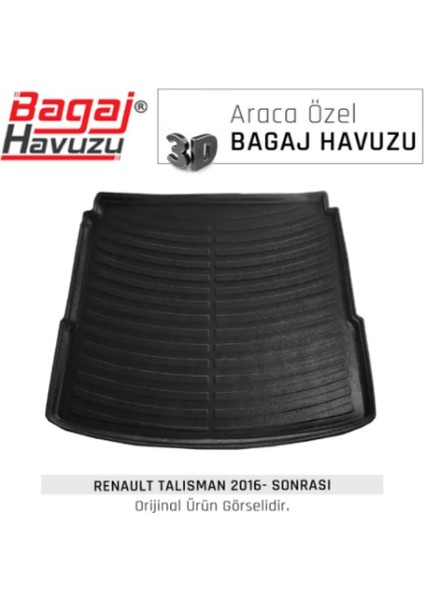 2021 Renault Talısman Bagaj Havuzu Araca Özel Üretim ve Tam Uyumlu Kokusuz Kaucuk