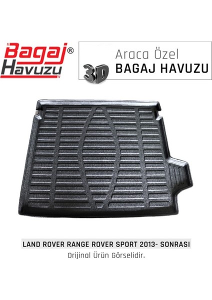 2017 Range Rover Sport Bagaj Havuzu Araca Özel Üretim ve Tam Uyumlu Kokusuz Kaucuk