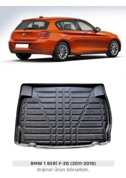 2017 Bmw 1 Serisi F20 Bagaj Havuzu Araca Özel Üretim ve Tam Uyumlu Kokusuz Kaucuk