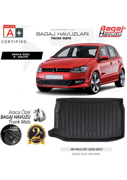 2016 Volkswagen Polo Bagaj Havuzu Üst Kademe Uyumlu L modelleri