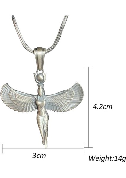 Kadın Mısır Tanrıçası Isis Antik Mısır Tanrı Kanatlı Figuras Egipcias Yaka Kısa Gerdanlık Kolye (Yurt Dışından) fırsatları