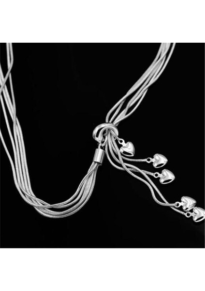 Kadın Moda Yüksek Kaliteli Şık Moda Kalp Püskül Kolye (Yurt Dışından)