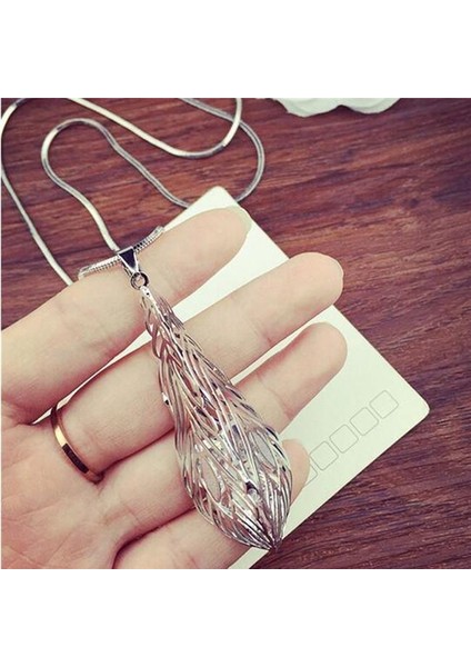 Moda Hollow Yapraklar Kadın Nefis Bohem Kristal Yapay Elmas Kolye (Yurt Dışından) modelleri