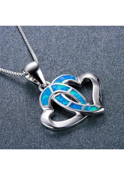 Kadın Moda Çift Kalp Düğün Parti Takı Kolye (Yurt Dışından) modelleri