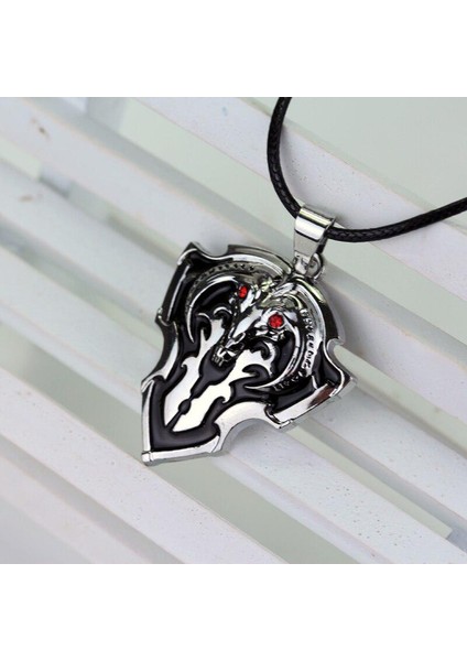 Kırmızı Kristaller Siyah Emaye Dota 2 Pioneer Vanguard Shield Collares Kolye (Yurt Dışından)