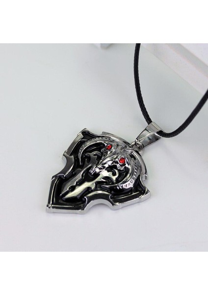 Kırmızı Kristaller Siyah Emaye Dota 2 Pioneer Vanguard Shield Collares Kolye (Yurt Dışından)