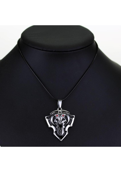 Kırmızı Kristaller Siyah Emaye Dota 2 Pioneer Vanguard Shield Collares Kolye (Yurt Dışından)