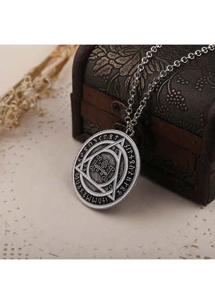 Konstantin "rune Erkekler ve Kadınlar Için Trendy Takı Kolye (Yurt Dışından) modelleri