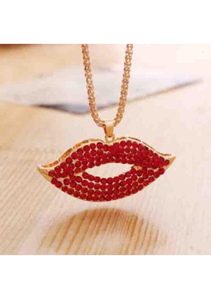 Kadın Dudaklar Şekli Kadın Kısa Boyun Zincir Gerdanlık Kadınlar Kızlar Kolye (Yurt Dışından) fiyatları