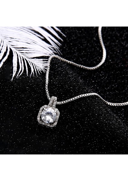 Klasik Basit Kristal ve Yapay Elmas Kısa Klavikula Zincir Kolye (Yurt Dışından) modelleri