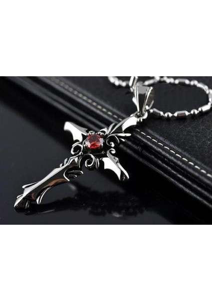 Moda Vintage Kutsal Kalp Elmas Haç Takı Kolye (Yurt Dışından)