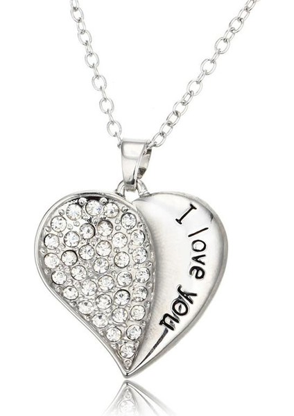 Taklidi Yazı Ekleme Aşk Kalp Kolye (Yurt Dışından) fiyatları