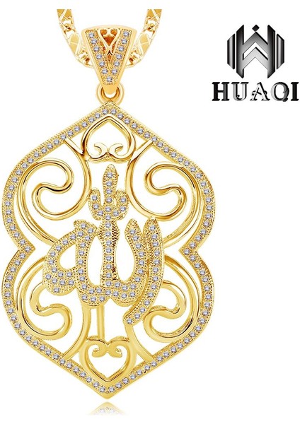 Huaqı Allah Müslüman Islami Kadınlar Için Iyi Cilalı Islam Arapça Kazak I Kolye (Yurt Dışından)
