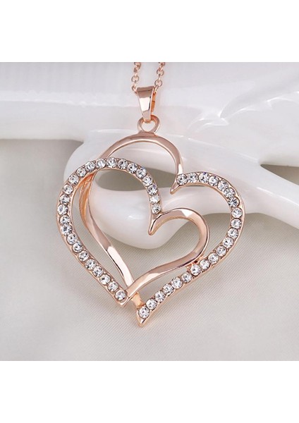 Romantik Çift Aşk Kalp Taklidi Yaratıcı Mizaç Gelin Düğün Takı Kolye (Yurt Dışından) fırsatları