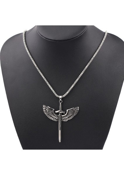 Kartal Kanatları ile Moda Vintage Kılıç Punk Gotik Rüzgar Kılıç Kolye (Yurt Dışından) modelleri