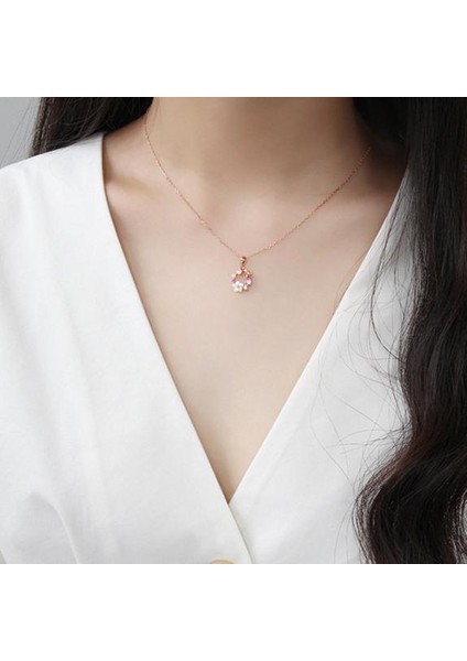 Moda Yaratıcı Kelebek Çiçek Kabuk Çelenk Takı I Kolye (Yurt Dışından)