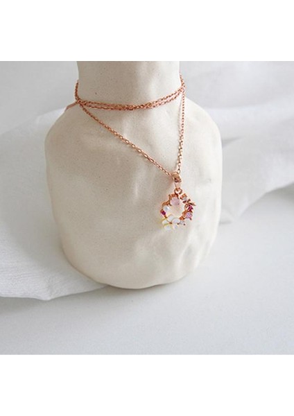 Moda Yaratıcı Kelebek Çiçek Kabuk Çelenk Takı I Kolye (Yurt Dışından) fırsatları