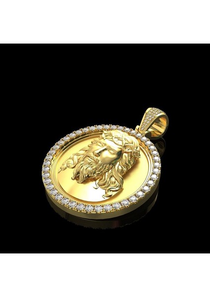 Moda Erkek Altın Renkleri Isa Baş Erkek Kişilik Takı Kolye (Yurt Dışından) fiyatları